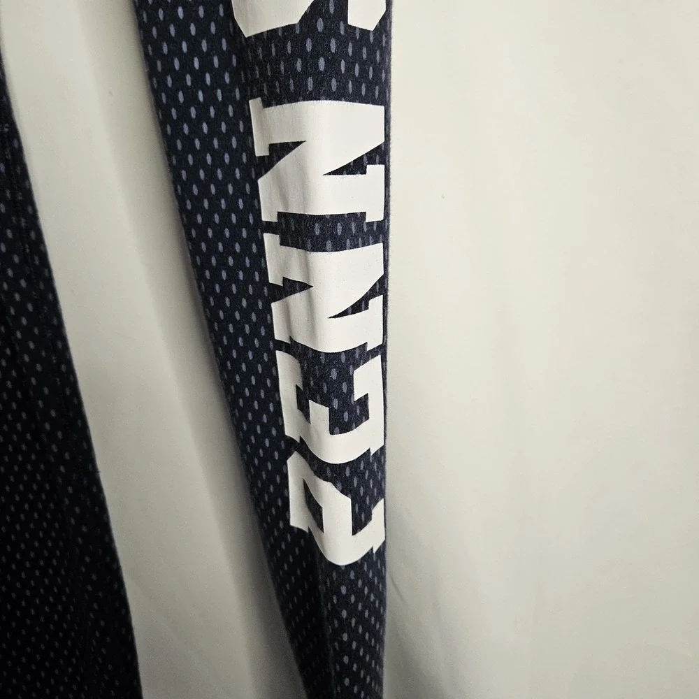 Nike Penn State Nittany Lions Women Navy Blue Dotted‎ Athletic Leggings PSU